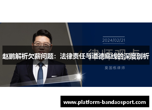 赵鹏解析欠薪问题：法律责任与道德底线的深度剖析