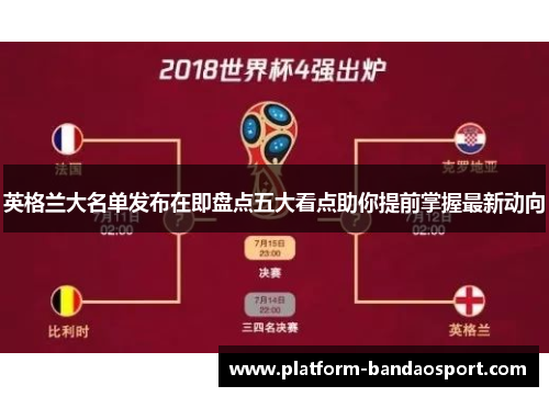 英格兰大名单发布在即盘点五大看点助你提前掌握最新动向