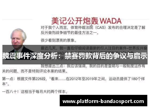 魏震事件深度分析：禁赛罚款背后的争议与启示