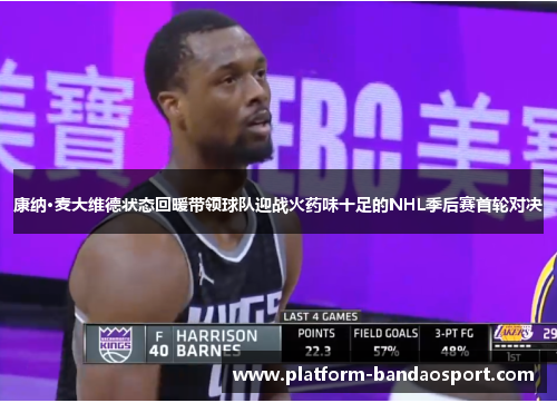 康纳·麦大维德状态回暖带领球队迎战火药味十足的NHL季后赛首轮对决